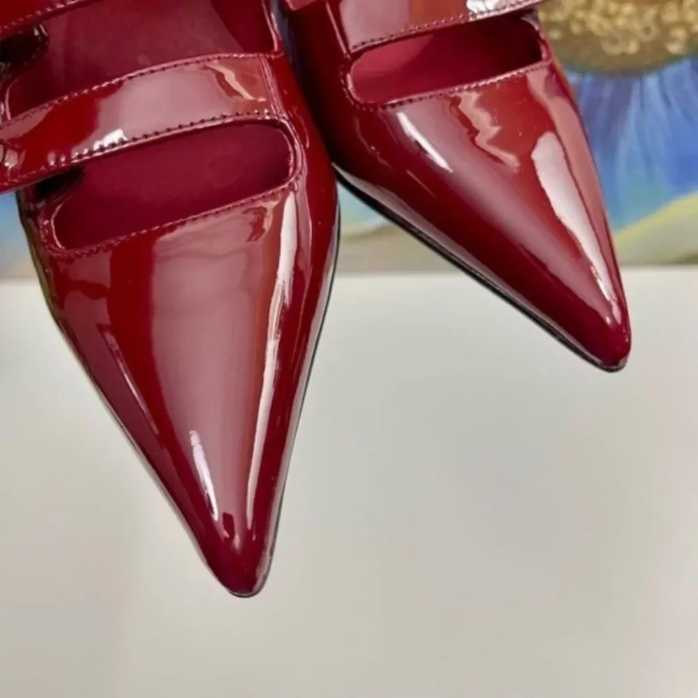 New JEFFREY CAMPBELL Pump In Cherry Red Patent Size 6